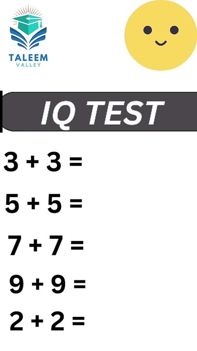 Test your intelligence !