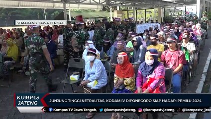 下载视频: Junjung Tinggi Netralitas, Kodam IV Diponegoro Siap Hadapi Pemilu 2024