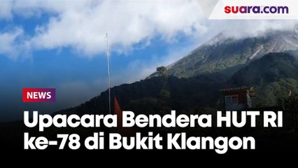 Upacara Bendera Menyongsong Kemerdekaan ke-78 Republik Indonesia di Bukit Klangon