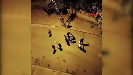 Arnavutköy'de Motosikletli Grupla Mahalle Sakinleri Arasında Kavga Çıktı