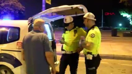 Denetime takılan alkollü sürücüden ilginç tavsiye