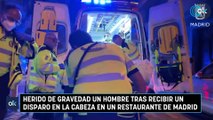 Herido de gravedad un hombre tras recibir un disparo en la cabeza en un restaurante de Madrid