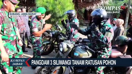 Antisipasi Longsor, Pangdam III Siliwangi Tanam Ratusan Pohon