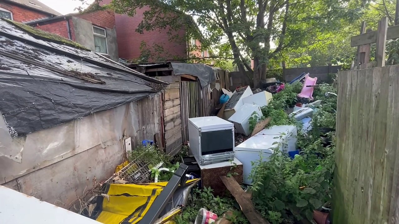 ''We live on one of Britain's grimmest streets where mountains of rubbish can be seen from space and haven't been cleared in 10 YEARS"