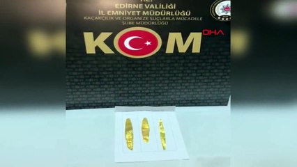 Edirne'de Antik Roma Dönemine Ait 3 Altın Obje Ele Geçirildi