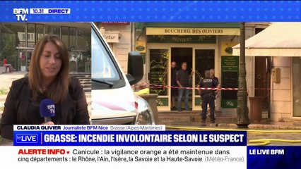 Incendie de Grasse: le suspect nie tout acte volontaire