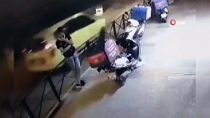La moto d'un coursier volée par un voleur à Bursa