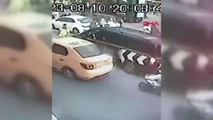 Boğazına sakız kaçan şoför 'heimlich' manevrasıyla kurtarıldı!