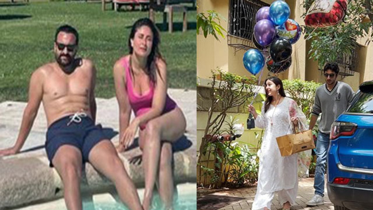 Kareena Kapoor Special Wish Post On Saif Ali Khan 53rd Birthday,Sara Ibrahim का Balloon Cake Gift..