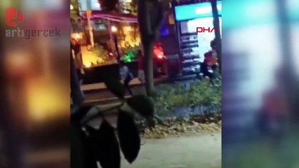 Restoran çıkışı kavga kamerada