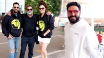 Abhishek Bachchan, Saiyami Kher और Ghoomer की टीम फिल्म के प्रमोशन के लिए हुई रवाना