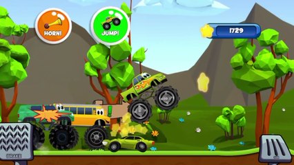 Monstar Truck run on road