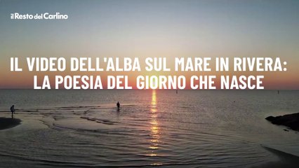 Il video dell'alba sul mare in Rivera: la poesia del giorno che nasce