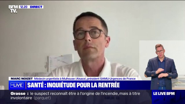 Services d'urgences saturés: On est très inquiets pour la rentrée assure Marc Noizet (médecin urgentiste)