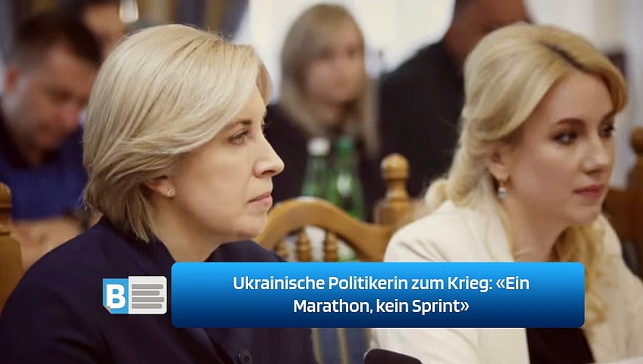 Ukrainische Politikerin zum Krieg: «Ein Marathon, kein Sprint»