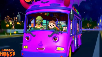 Halloween Wheels On The Bus And Spooky Cartoon For Kids