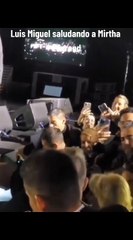 Luis Miguel y el momento en el que bajó del escenario para besar a Mirtha Legrand