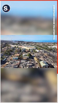 Drone Footage Captures Scale of Destruction in Lahaina