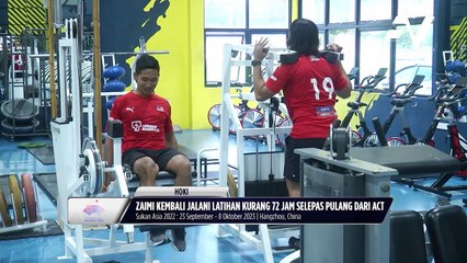 Zaimi Mat Deris kembali jalani latihan kurang 72 jam selepas pulang dari ACT