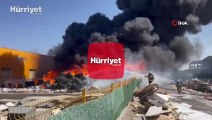 Aksaray'da geri dönüşüm tesisinde yangın