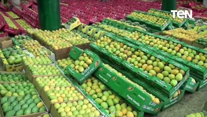 مزاد على ملكة الفواكه (المانجو) بسوق الجملة بالاسماعبلية