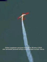 Aerobatic pesawat tempur menjelang HUT RI ke-78 tahun 2023 #moments #alusista #beritaterkini #alurceritafilm