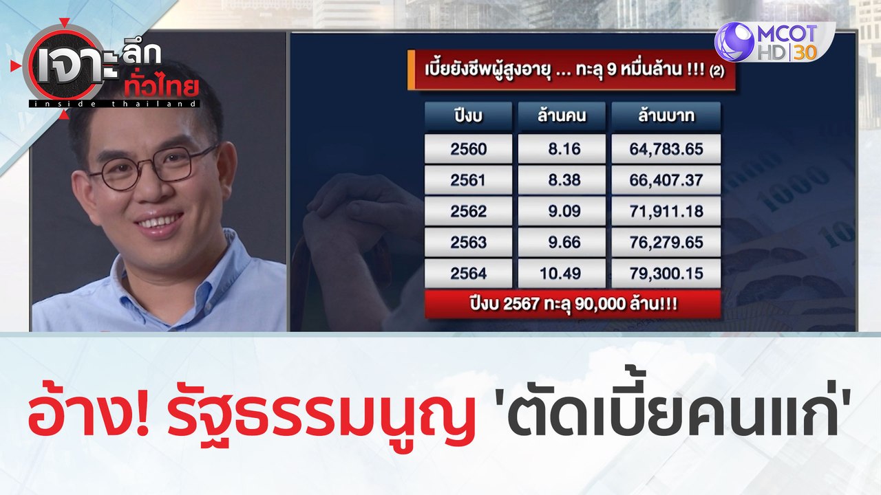 อ้าง รัฐธรรมนูญ...'ตัดเบี้ยคนแก่' | เจาะลึกทั่วไทย (16 ส.ค.66)