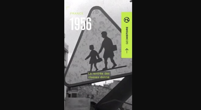 1956. La rentrée des classes des enfants et des mamans