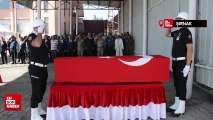 Şırnak’ta görev başında kalp krizi geçirerek hayatını kaybeden polis için tören düzenlendi