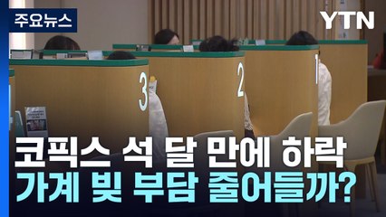 코픽스 석 달 만에 하락...가계 빚 부담 줄어드나? / YTN