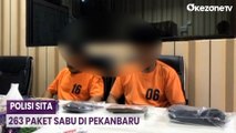 Polisi Sita 263 Paket Sabu saat Tangkap 2 Pengedar di Pekanbaru
