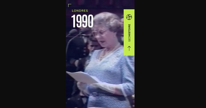 1990 : la reine d'Angleterre rend hommage aux Français Libres à Londres