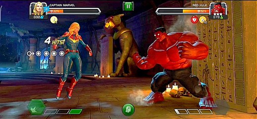 captain marvel Vs red hulk Fighting video 
