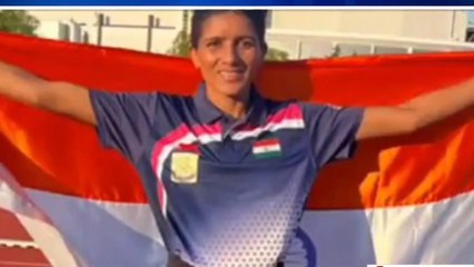 बाड़मेर: गोल्ड मेडल जीतकर बेटी ने कनाड़ा में जिले का नाम किया रोशन, किया स्‍वागत सत्‍कार