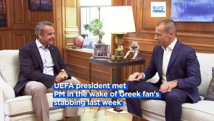 UEFA and Greece to clamp down on football hooligans after fan's death in Athens