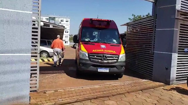 Idosa é socorrida em condomínio na Rua Tamoios, em Cascavel