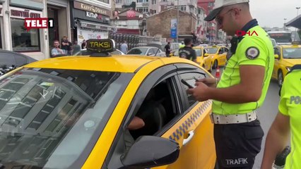 İstanbul'da taksi denetimi! 13 şoföre ceza kesildi