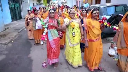 video story:- खेरमाई माता मंदिर से महिलाओं ने निकाली कांवड़ यात्रा