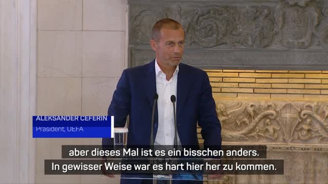 Ceferin: "gewalt ist das krebsgeschwür des fußballs"