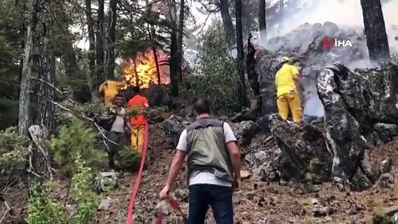 45 hectares de terres ont été endommagés dans l'incendie de forêt qui a été maîtrisé à Akseki.