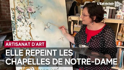 D’enseignante à peintre en décor : elle repeint les chapelles de Notre-Dame