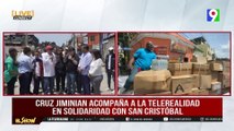 Cruz Jiminian da apoyo a Pueblo de San Cristóbal || El Show del Mediodía