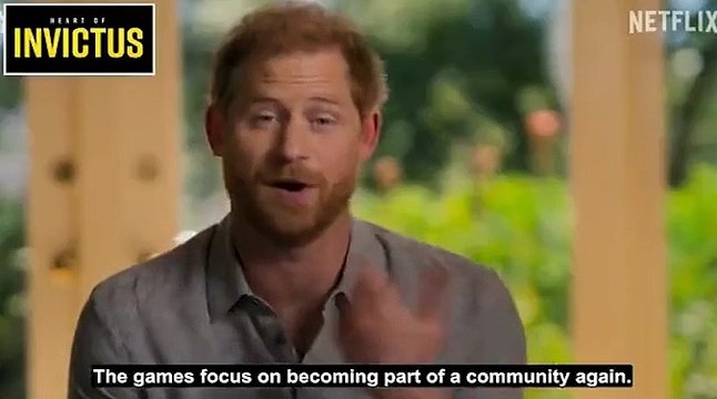 Prince Harry releases slick new 'Heart of Invictus' trailer on Netflix and tells viewers how veterans 'learn to be part of a community again' as they prepare for the games
