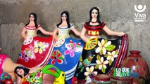 Artesanos de San Juan de Oriente promueven el Huipil nicaragüense en piezas de barro