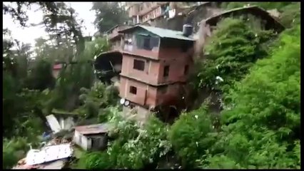 Shimla House Collapsed due to Landslide