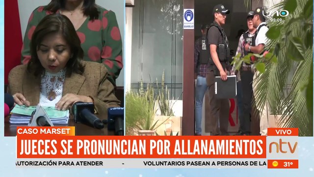 Jueces se pronuncian por los procesos de allanamientos en el caso Marset