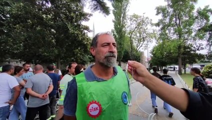 Ağaç A.Ş. işçileri İBB önünde eylemde