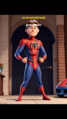 Spiderman was very happy animated english cartoons  story for child