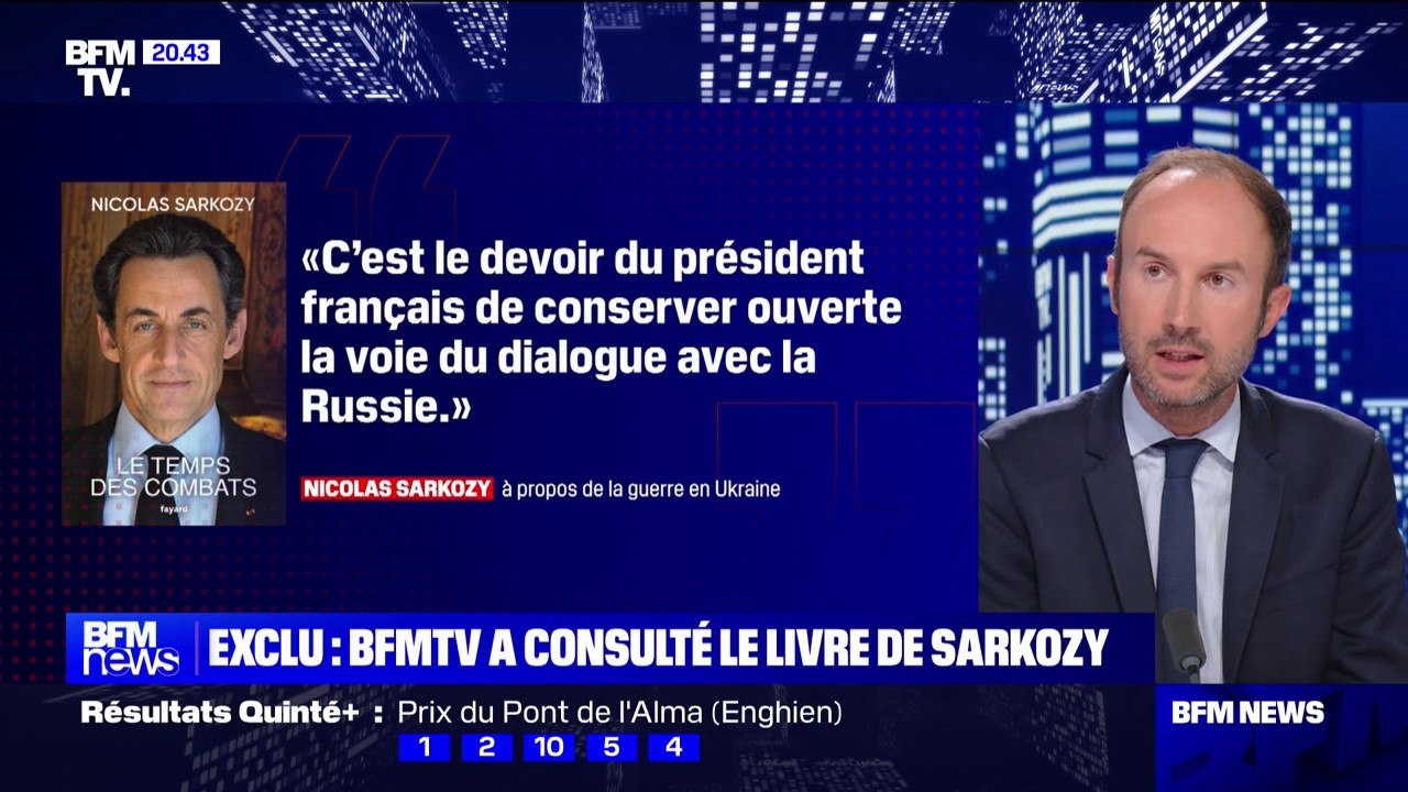 Guerre en Ukraine: dans son nouveau livre, Nicolas Sarkozy considère que "c'est le devoir du président français de conserver ouverte la voie du dialogue avec la Russie"
