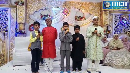 इमाद और इफरा का कुरान शरीफ मुकम्मल होने पर रिश्तेदारों ने  दी मुबारकबाद